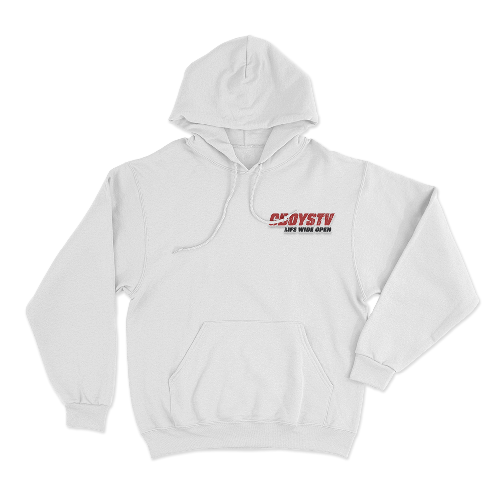 CboysTV Logo Unisex Hoodie White CboysTV Logo Unisex Hoodie White