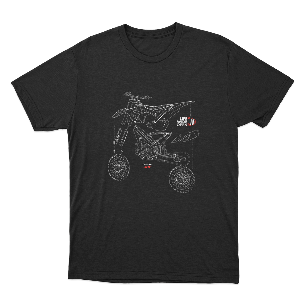 Dirtbike Blowup Unisex T Shirt Black Dirtbike Blowup Unisex T Shirt Black