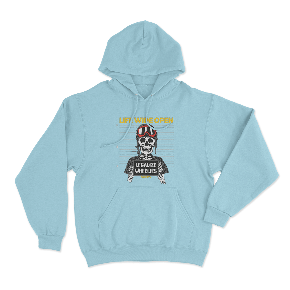 Mugshot Unisex Hoodie Sky Blue Mugshot Unisex Hoodie Sky Blue
