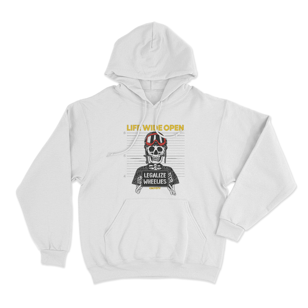 Mugshot Unisex Hoodie White Mugshot Unisex Hoodie White