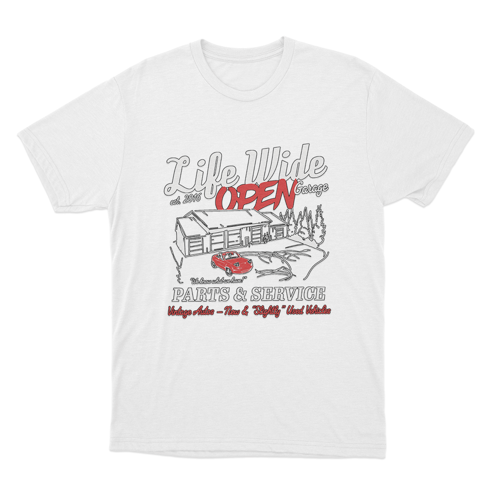 Parts and Service Unisex T Shirt White Parts and Service Unisex T Shirt White