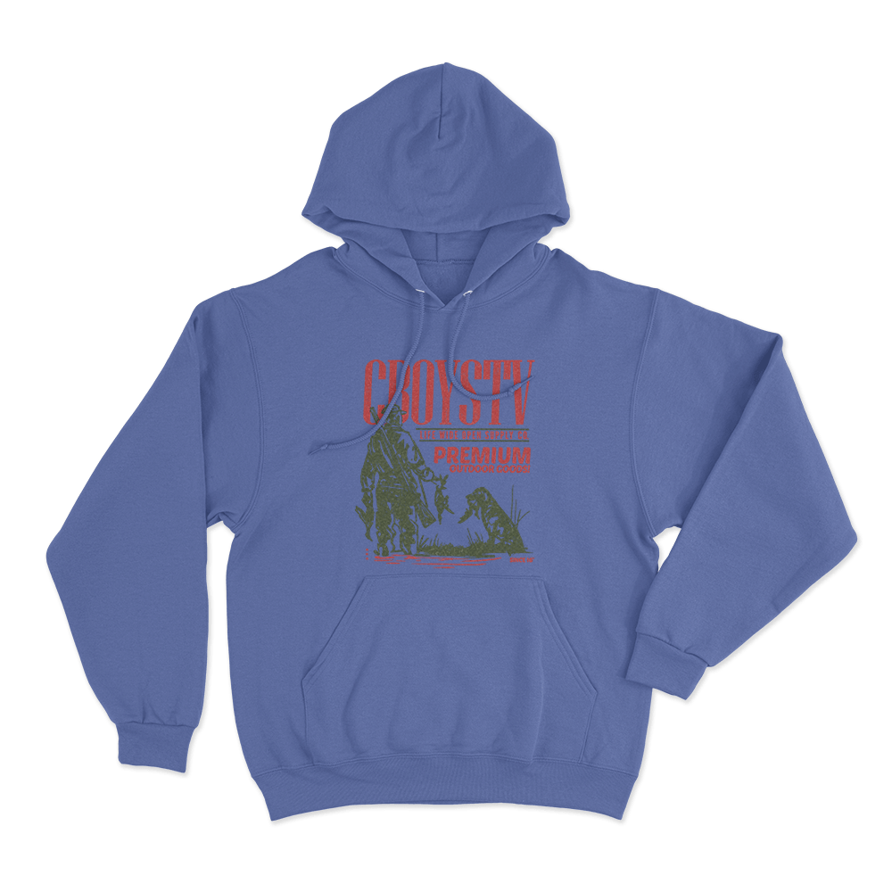 Premium Outdoors Unisex Hoodie Blue Premium Outdoors Unisex Hoodie Blue