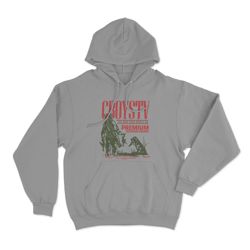 Premium Outdoors Unisex Hoodie Grey Premium Outdoors Unisex Hoodie Grey