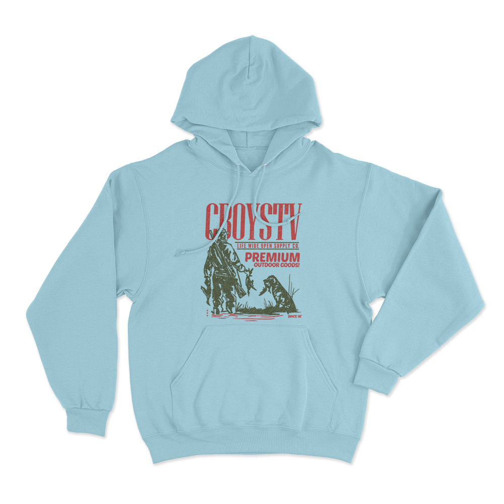 Premium Outdoors Unisex Hoodie Sky Blue Premium Outdoors Unisex Hoodie Sky Blue