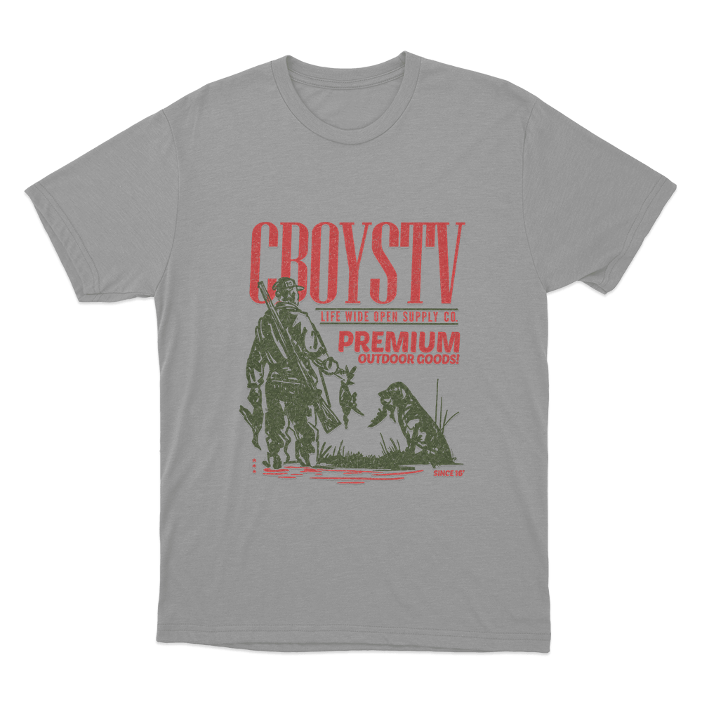 Premium Outdoors Unisex T Shirt Grey Premium Outdoors Unisex T Shirt Grey