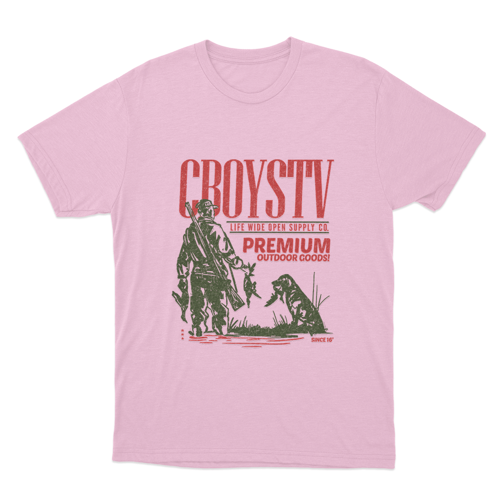 Premium Outdoors Unisex T Shirt Pink Premium Outdoors Unisex T Shirt Pink