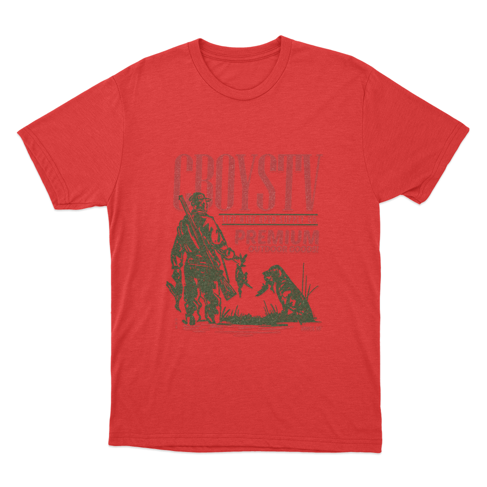 Premium Outdoors Unisex T Shirt Red Premium Outdoors Unisex T Shirt Red
